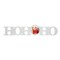 Sublimation Christmas White Coated Wood Word Blocks Décor for Holiday– Sublimation Ready with 3.74” Plate- HoHoHo